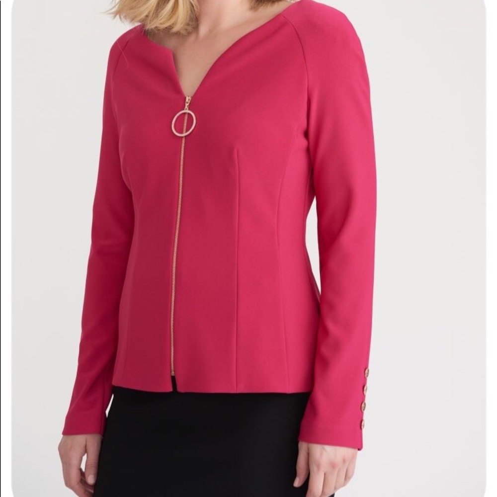 🔥GIFTABLE Joseph Ribkoff 8 peony full zip